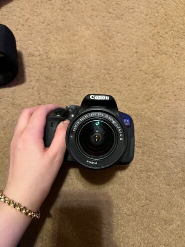 Fotokameralar: 🔵 Cannon 650D original battery+ original charger 🔵 Lens 18-55 MM 🔵 2x