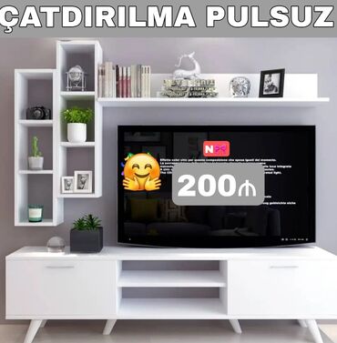 Qonaq otağı dəstləri: TV stend yeni