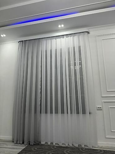 bed sheets: Комплект штор, состоящий из двухслойных портьер и тюля, выполнен в — 3