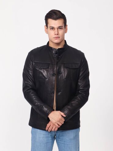 Кожаные куртки: Мужские кожаные куртки, классические и бомберы - Материал — 6
