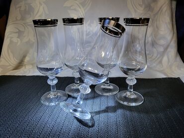Ostali antikviteti: Case kristal 1960g+ za vino italijanske. Kristalne case,perfektne,sve — 7