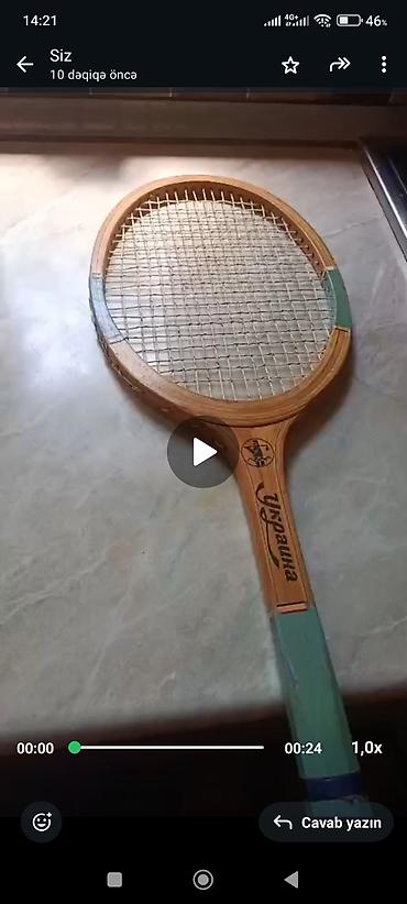 raket: Taxta tennis raketi – “Ukraina” model - Klassik taxta karkas, oval — 1