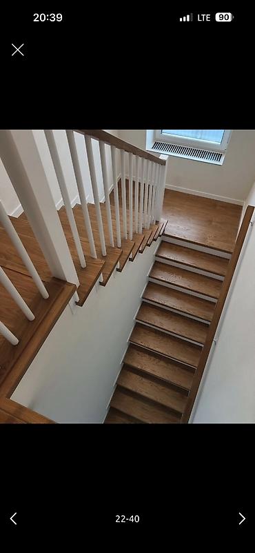 Деревянные лестницы: Деревянная лестница Для дома, Бесплатная доставка, Вид дерева: Лиственница, Форма лестницы: Прямая, Стиль: Лофт — 22