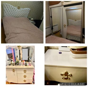 куплю кровать бу: Yataq mebeli satılır heç bir problemi yoxdu birdene dolabı yerine