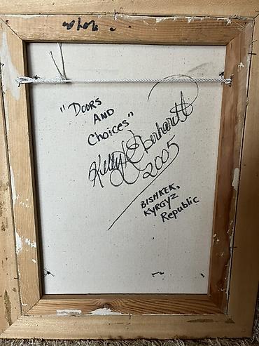 домина: Авторская работа: коллаж/живопись «Doors and Choices» (2005) - — 2