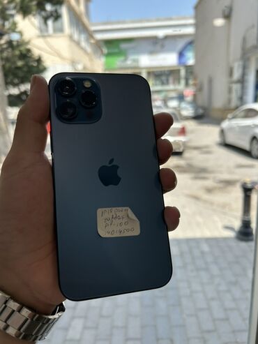 Kasalar: IPhone 12 Pro Max, 128 GB, Pacific Blue, Zəmanət, Simsiz şarj, Face ID