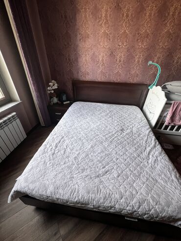 кровать с тумбами: Спальный гарнитур, Двуспальная кровать, Тумба, Б/у