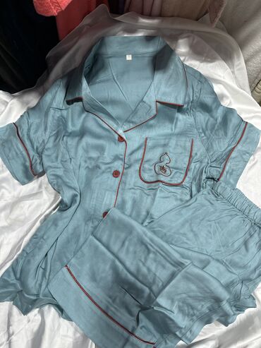 Пижамы: Пижама с шортами Пижама на пуговицах Легкие пижамы на лето Летние — 16