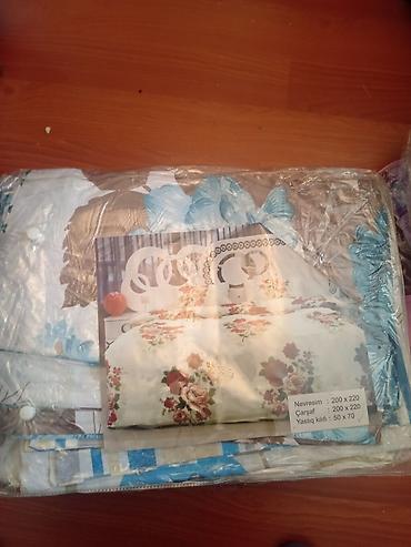 yorğan dəsti: Pambıqdan yataq dəsti Məzmun və ölçülər: - Nevresim: 200 x 220 sm - — 2