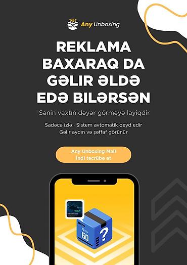 baner reklama: Xidmət: Any Unboxing – reklam izləyərək gəlir qazanma və sürpriz qutu — 2