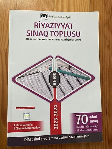 array informatika pdf: Riyaziyyat Testlər 11-ci sinif, DİM, 2-ci hissə, 2023 il — 1