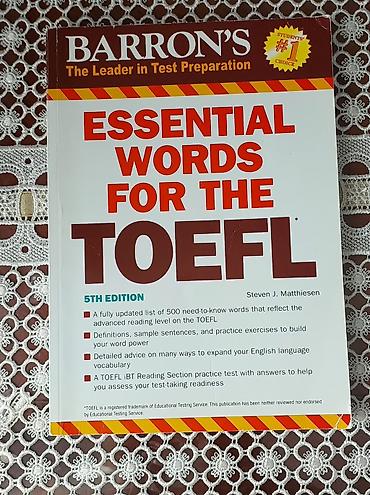 pa 500: Barron’s – Essential Words for the TOEFL (5th Edition) Müəllif — 1