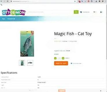 Oprema za kućne ljubimce: MAGIC FISH – pokretna interaktivna igračka za mačke - Imitira pokrete — 18