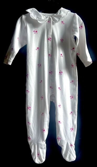 Сарафаны: Uşaq bodi/overall – uzunqol, ayaqcıqlı model - Rəng: ağ əsas