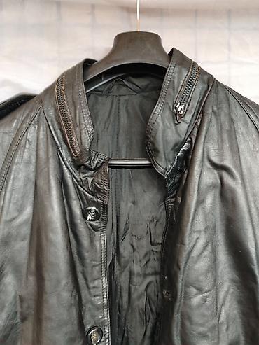 jakna za sneg: Vrhunski vintage kožni mantil SLAVONIJA Osijek (Tref Skin) – Vel. 52 — 2
