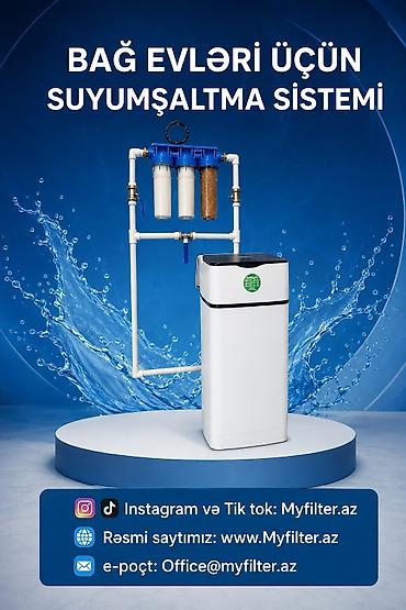 Bağ evləri üçün suyumşaltma sistemi Xüsusiyyətlər: - Tam ev üçün