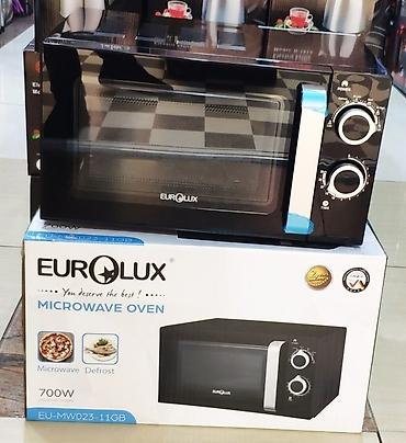 Микроволновки: Микроволновка Eurolux, Отдельностоящая, С микроволнами, цвет - Черный, Новый — 4
