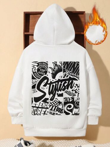 Köynək və bluzalar: Qrafik kapüşonlu sviterlər kolleksiyası - Növlər: 1) Qara — 11