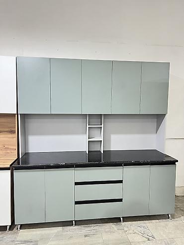 silver kitchen: Кухонный гарнитур, Новый, В рассрочку, ДСП, Бесплатная доставка — 3