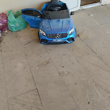 chevrolet oyuncaq maşınlar: Uşaq üçün elektrikli minik maşını – Mercedes üslubunda, mavi rəng. Əla — 1
