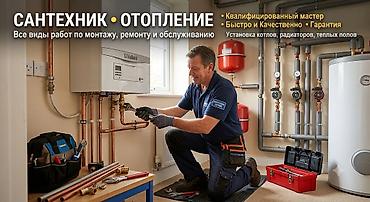 Отопление: Установка котлов Демонтаж, Гарантия, Бесплатная консультация Больше 6 лет опыта — 1