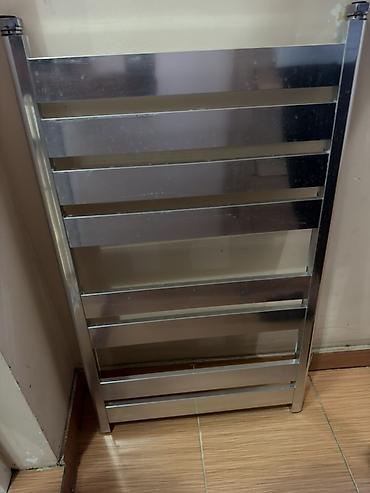 islenmis panel radiatorlar: Xrom rəngli dəmir dəsmal radiatoru (towel radiator) - Material — 1