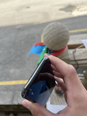 islenmis telefonlar alqi satqisi: IPhone X, 64 GB, Qara, Face ID