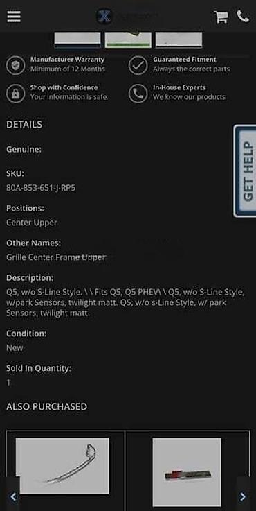 multimedia za audi a3: MASKA S LINE ZA AUDI Q5, SQ5 | Audi q5 sq5 maska branika s Line 80A — 5