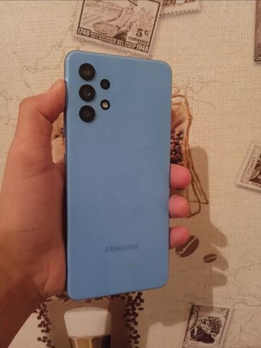 телефоны xiaomi 11: Samsung Galaxy A32, Б/у, 64 ГБ, цвет - Голубой, 2 SIM