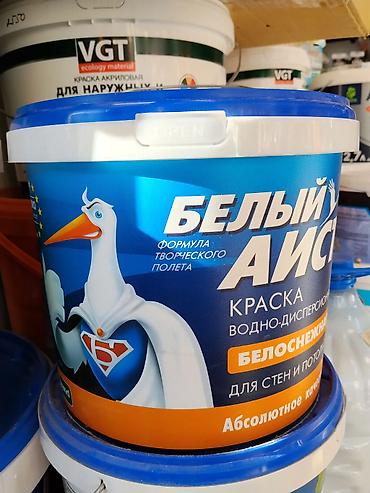 колеровка: Белый Аист — водно-дисперсионная краска для стен и потолков. - — 1
