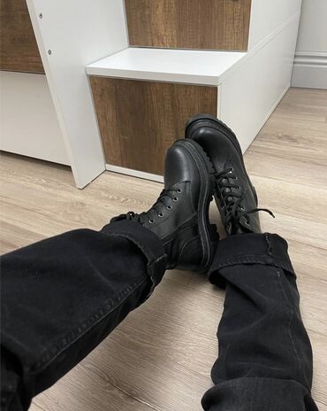 Ботинки и ботильоны: Кожанные ботинки — 10