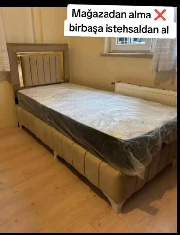 Çarpayılar: Yeni, Təknəfərlik çarpayı, Bazalı, Matras ilə, Siyirməsiz — 1