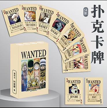 карточки ван пис редкость: Колода игральных карт One Piece “Wanted” - Тематика: плакаты розыска — 1