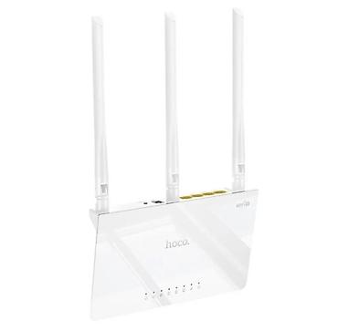 android box: Wi‑Fi роутер Hoco (белый) с 3 внешними антеннами - 3 — 5