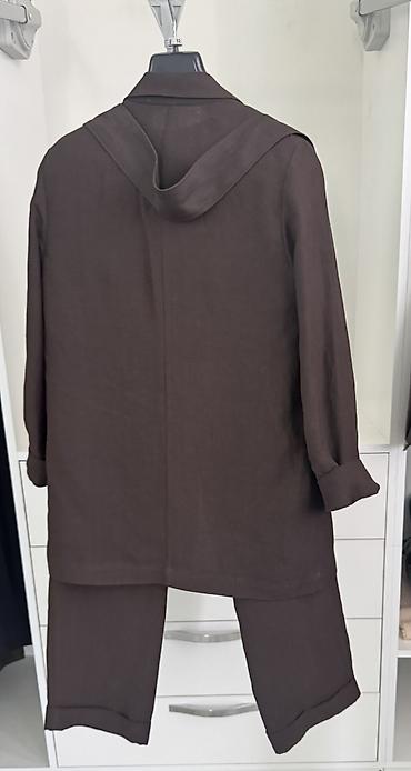 Qadın geyimləri: Льняной костюм Massimo Dutti, коричневый. Размер S-M. Одевался в — 2