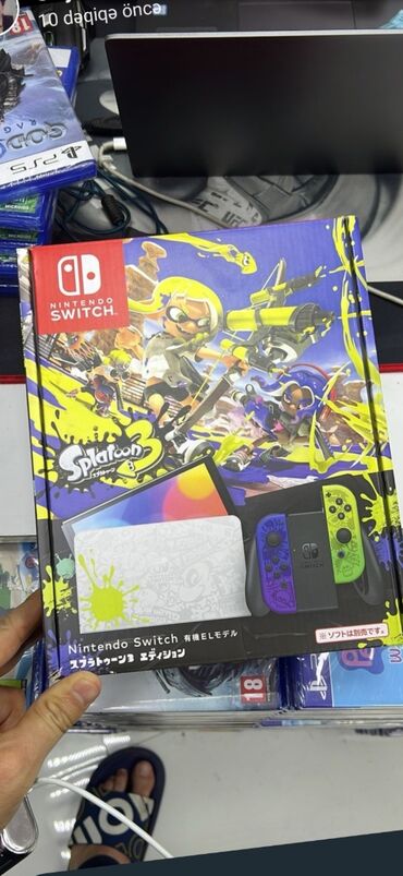 nintendo baku: Nintendo switch oled splatoon edition
