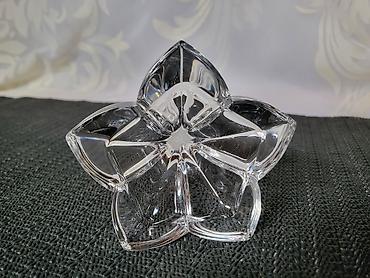 Sveće i svećnjaci: Nov nemacki kristal svecnjak cvet iz 80ih.god. Svecnja nemacki,pun — 13