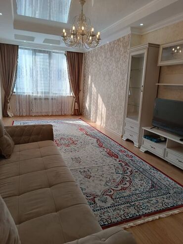 сдам квартиру в бишкеке район кудайберген: 2 комнаты, Агентство недвижимости, Без подселения, С мебелью полностью