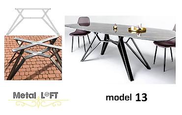 Nogari za stolove: Model 1 - Metalne nogare i postolja za stolove – preko 30 modela — 20