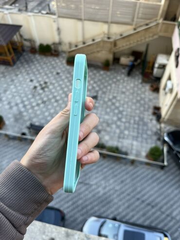 Qoruyucu plyonka və şüşələr: Məhsul: Apple iPhone üçün silikon qoruyucu örtük - Rəng: Açıq firuzə — 10