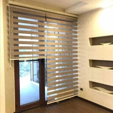 Rulon ştorlar: Zebra pərdələr – ofis və ev interyerləri üçün müasir günəşdən qorunma — 2