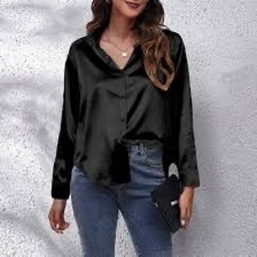 женские стеганные куртки: Блузка, Атлас, Solid print