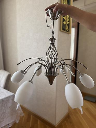 Çılçıraq, 6 lampa, Metal