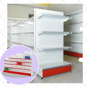 Стеллажи: Торговый стеллаж металлическая полка для магазина, железная мебель — 10