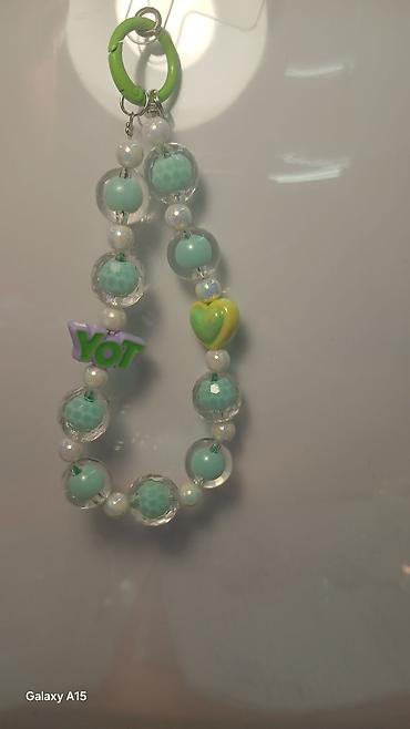 Брелоки: Брелоки‑браслеты из бусин для сумки/ключей - Ручная сборка на прочной — 3