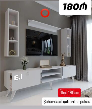 стол стойка для кухни: *TV stend / TV altı💥* Təhvil gün ərzində ✔️ Rəng seçimi var ✔️