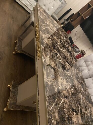 Masalar: Qonaq masası, Yeni, Açılmayan, Dördbucaq masa — 6