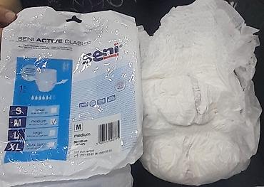Digər tibbi məhsullar: 10 ədəd = 10azn .Böyüklər üçün pampers-alt paltarı (Seni Active — 1