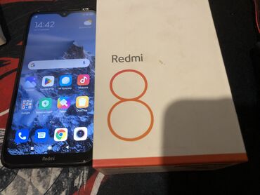 чехол для телефона redmi 9: Xiaomi, Redmi 8, Б/у, 64 ГБ, цвет - Черный, 2 SIM
