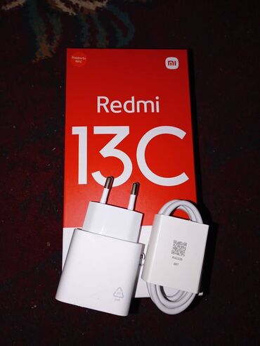 tecili telefon: Xiaomi Redmi 13C, 128 GB, rəng - Qara, 
 Zəmanət, Sensor, Barmaq izi